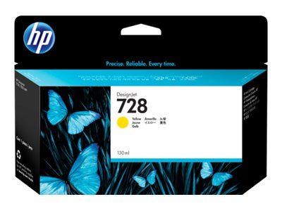 HP 728 - 130 ml - amarillo - original - DesignJet - cartucho de tinta - para DesignJet T730, T830