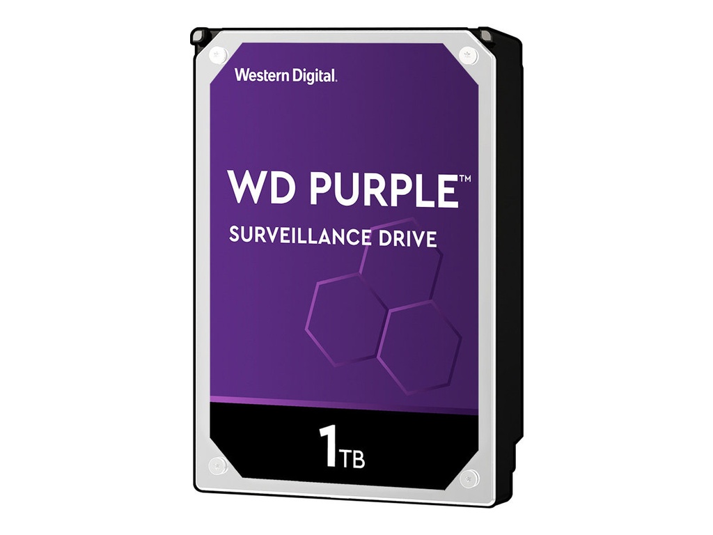 WD Purple Surveillance Hard Drive WD10PURZ - Disco duro - 1 TB - interno - 3.5" - SATA 6Gb/s - 5400 rpm - búfer: 64 MB