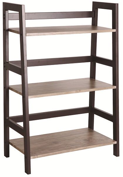 Xtech - XTF-BS145 - Estante escalonado - PVC: 5% Acero: 25% Madera: 70% - 3 estantes - 64x34x93.9cm - color canela 