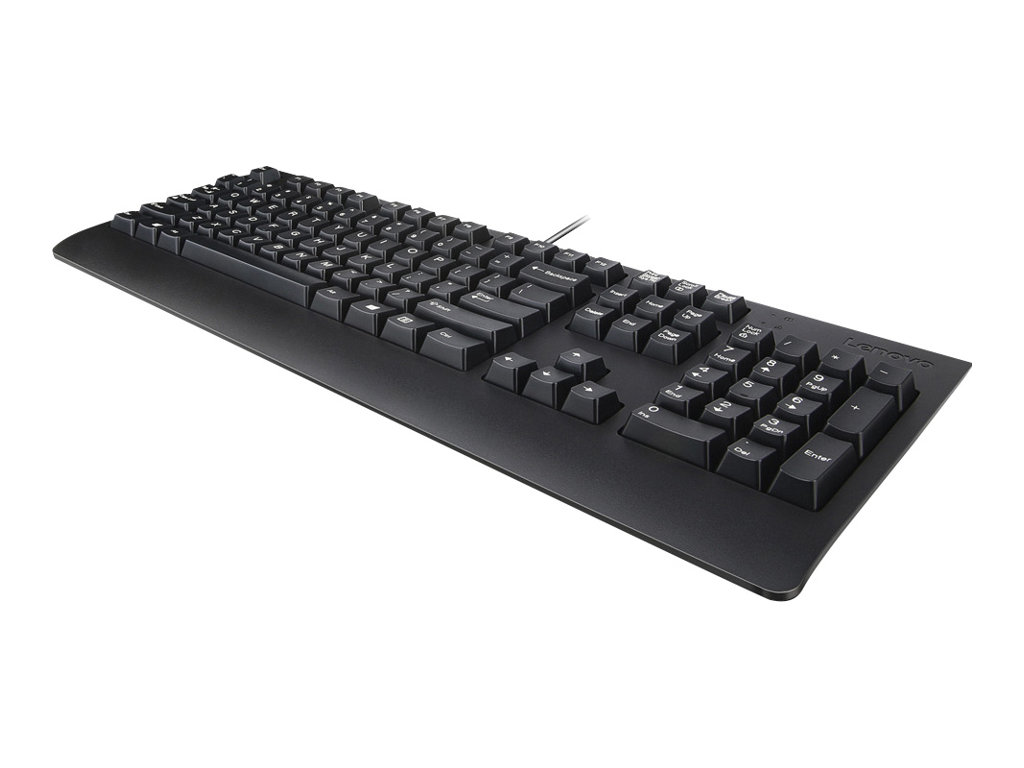 Lenovo Preferred Pro II - Teclado - USB - QWERTY - español (Latinoamérica) - negro - para IdeaPad 3 15; ThinkCentre M70; M90; ThinkPad L15 Gen 2; P14s Gen 1; V50s-07; V55t-15