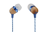 House of Marley Smile Jamaica - Auriculares internos con micro - en oreja - cableado - conector de 3,5 mm - aislamiento de ruido - denim blue