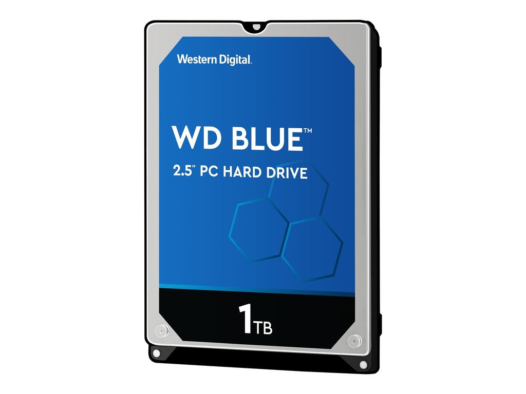 WD Blue WD10SPZX - Disco duro - 1 TB - interno - 2.5" - SATA 6Gb/s - 5400 rpm - búfer: 128 MB