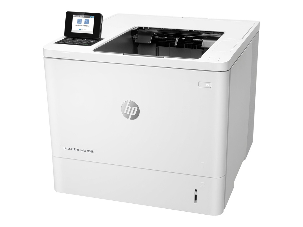 HP LaserJet Enterprise M608dn - Impresora - B/N - a dos caras - laser - A4/Legal - 1200 x 1200 ppp - hasta 65 ppm - capacidad: 650 hojas - USB 2.0, Gigabit LAN, host USB 2.0 - gobierno