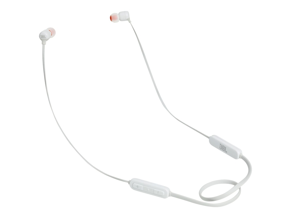 JBL TUNE 110BT - Auriculares internos con micro - en oreja - Bluetooth - inalámbrico - blanco