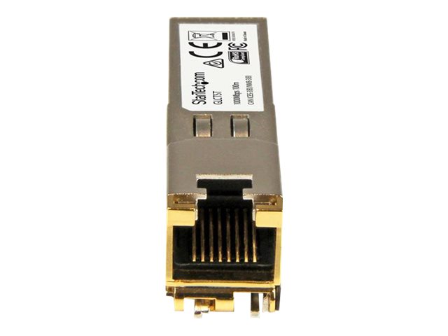 StarTech.com Módulo Transceptor SFP Compatible con Cisco GLC-T - 1000BASE-T - Módulo de transceptor SFP (mini-GBIC) (equivalente a: Cisco GLC-T) - GigE - 1000Base-T - RJ-45 - hasta 100 m