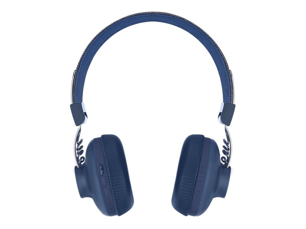 House of Marley Positive Vibration 2 Wireless - Auriculares con diadema con micro - en oreja - Bluetooth - inalámbrico - denim