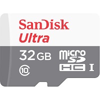 SanDisk Ultra - Tarjeta de memoria flash (adaptador microSDXC a SD Incluido) - 32 GB - UHS-I / Class10 - microSDHC UHS-I