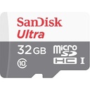 SanDisk Ultra - Tarjeta de memoria flash (adaptador microSDXC a SD Incluido) - 32 GB - UHS-I / Class10 - microSDHC UHS-I