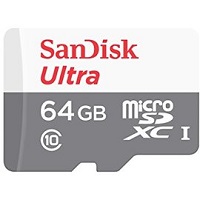 SanDisk Ultra - Tarjeta de memoria flash (adaptador microSDXC a SD Incluido) - 64 GB - UHS-I / Class10 - microSDXC UHS-I
