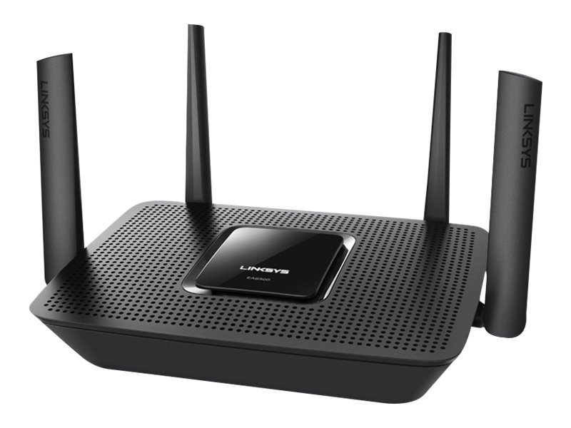 Linksys EA8300 - Enrutador inalámbrico - Max-Stream AC2200 Mbps - conmutador de 4 puertos - USB 3.0 - GigE - 802.11a/b/g/n/ac - Doble banda - Tri-Band Router - MU-MIMO technology