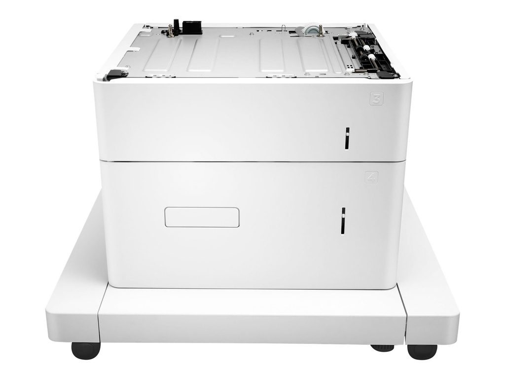 HP Paper Feeder and Stand - Base para impresora con alimentador de soportes - 2550 hojas en 2 bandeja(s) - para LaserJet Enterprise MFP M634; LaserJet Enterprise Flow MFP M634, MFP M635, MFP M636