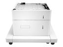 HP Paper Feeder and Stand - Base para impresora con alimentador de soportes - 2550 hojas en 2 bandeja(s) - para LaserJet Enterprise MFP M634; LaserJet Enterprise Flow MFP M634, MFP M635, MFP M636