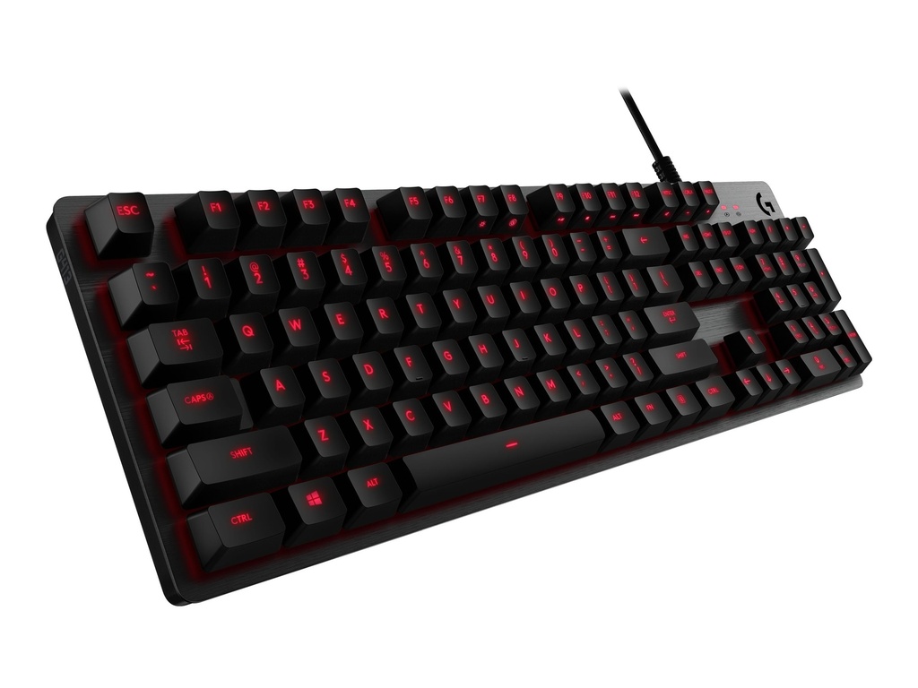 Logitech Gaming G413 - Teclado - retroiluminación - USB - interruptor: Romer-G - carbón