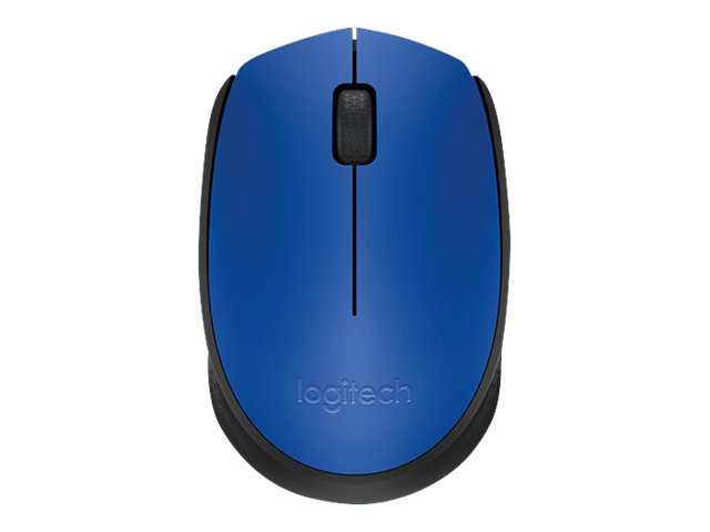 Logitech M170 - Ratón - diestro y zurdo - inalámbrico - 2.4 GHz - receptor inalámbrico USB - azul