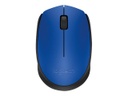 Logitech M170 - Ratón - diestro y zurdo - inalámbrico - 2.4 GHz - receptor inalámbrico USB - azul