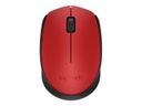 Logitech M170 - Ratón - diestro y zurdo - inalámbrico - 2.4 GHz - receptor inalámbrico USB - rojo