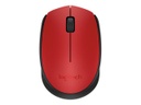 Logitech M170 - Ratón - diestro y zurdo - inalámbrico - 2.4 GHz - receptor inalámbrico USB - rojo