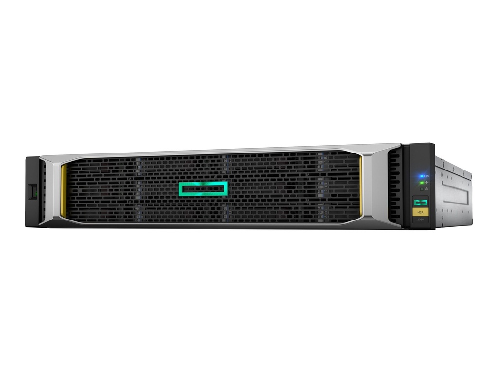 HPE Modular Smart Array 1050 Dual Controller SFF Storage - Orden unidad de disco duro - 0 TB - 24 compartimentos (SAS-2) - 8Gb Fibre Channel (externo) - montaje en bastidor - 2U