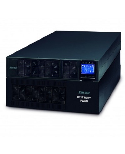 Forza Atlas FDC-110KMR-ISO - UPS (montaje en rack / externo) - AC 110-300 V - 10000 vatios - 10000 VA 9 Ah - RS-232, USB - 2U - negro