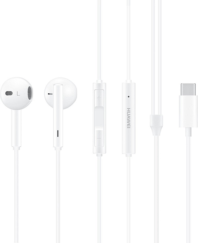 Huawei CM33 - Auriculares internos con micro - en oreja - cableado - USB-C - blanco