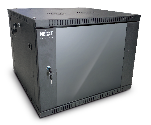 Nexxt Solutions SKD - Armario - instalable en pared - negro, RAL 9005 - 9U - 19"