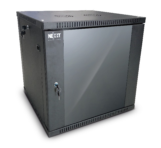 Nexxt Solutions SKD - Armario - instalable en pared - negro, RAL 9005 - 15U - 19"