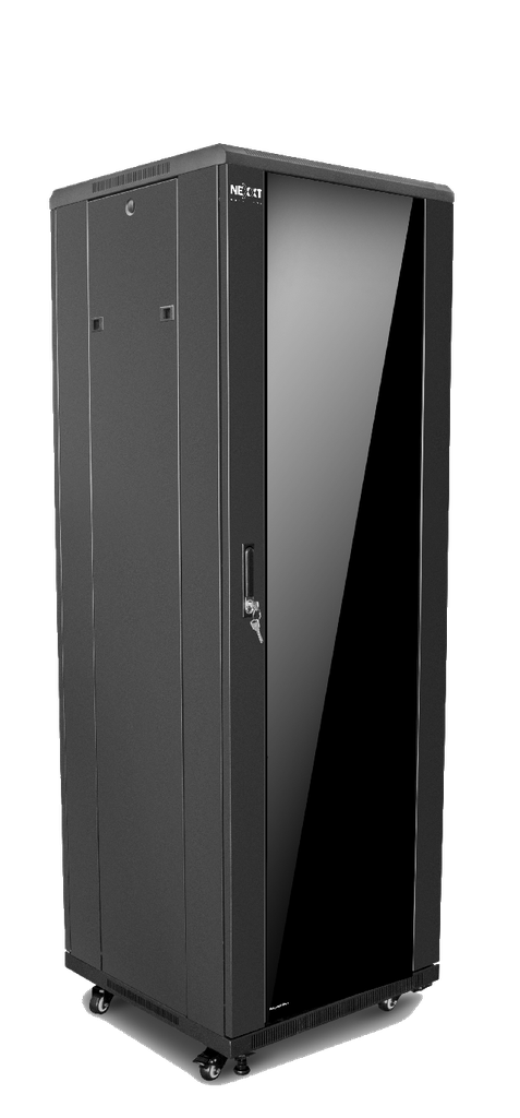 Nexxt Solutions SKD - Armario - instalable en el suelo - RAL 9005, negro barniz - 37U - 19"