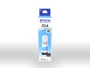 Epson 504 - 70 ml - cián - original - recarga de tinta - para EcoTank L4150, L6161, L6171, L6191