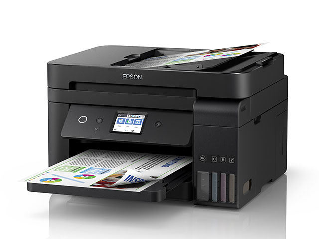 Epson EcoTank L6191 - Impresora multifunción - color - chorro de tinta - Legal (216 x 356 mm) (original) - A4/Legal (material) - hasta 11 ppm (copiando) - hasta 33 ppm (impresión) - 250 hojas - USB 2.0, LAN, Wi-Fi(n)