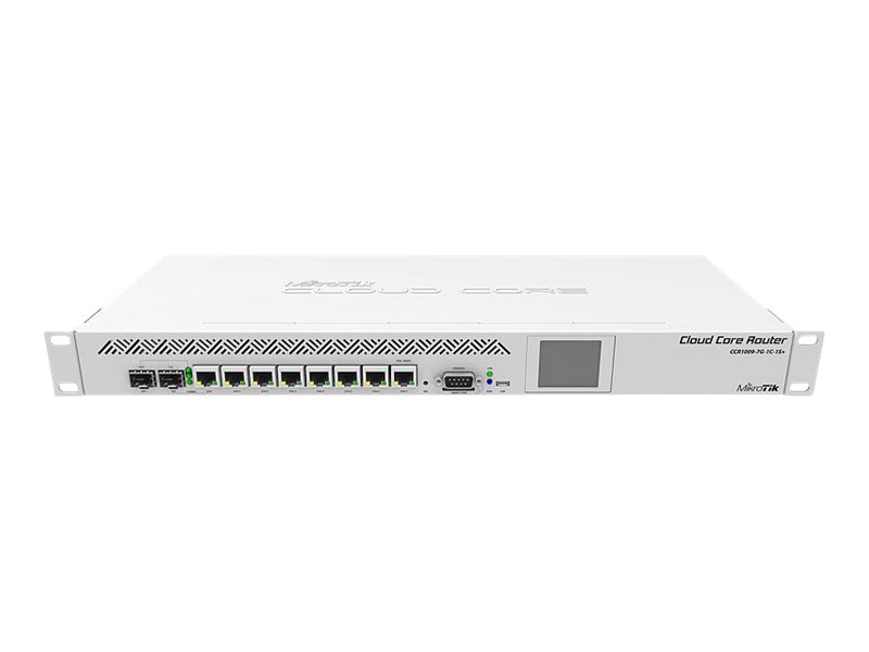 MikroTik Cloud Core Router CCR1009-7G-1C-1S+ - Router - 10 GigE - montaje en rack