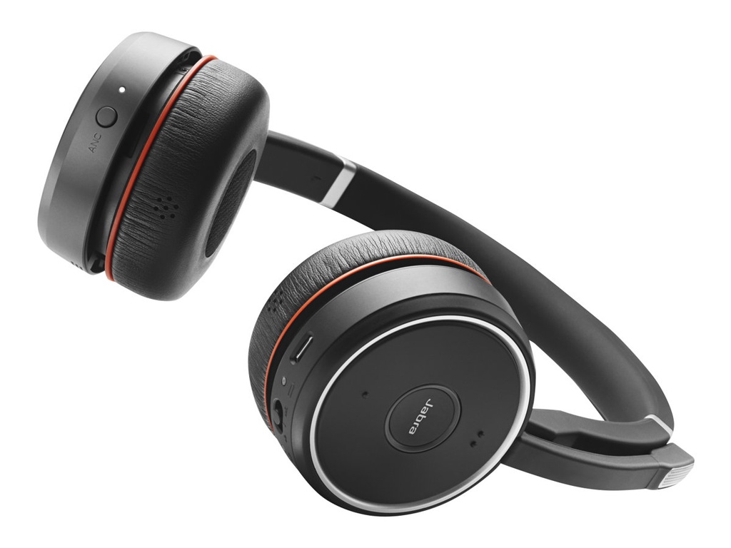 Jabra Evolve 75 MS Stereo - Auricular - en oreja - Bluetooth - inalámbrico - cancelación de sonido activo - USB