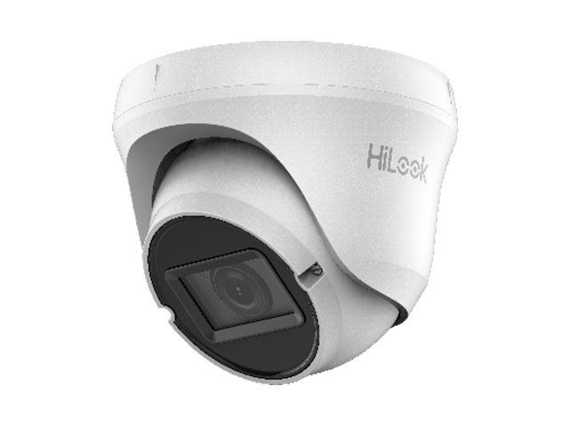 HiLook CCTV - Camara Domo 1080P - THC-T320-VF - Sensor CMOS - Resolucion 1920 x 1080 - IR 40mts EXIR 2,0 - Lente 2,8 A 12mm - Angulo 111° A 33° - Menu OSD - IP66 - Soporta: HD-TVI/AHD/CVI/CVBS - Funciones: BLC, DWDR, DNR - Fabricación: Enclosure: Plastic - Main Body: Metal