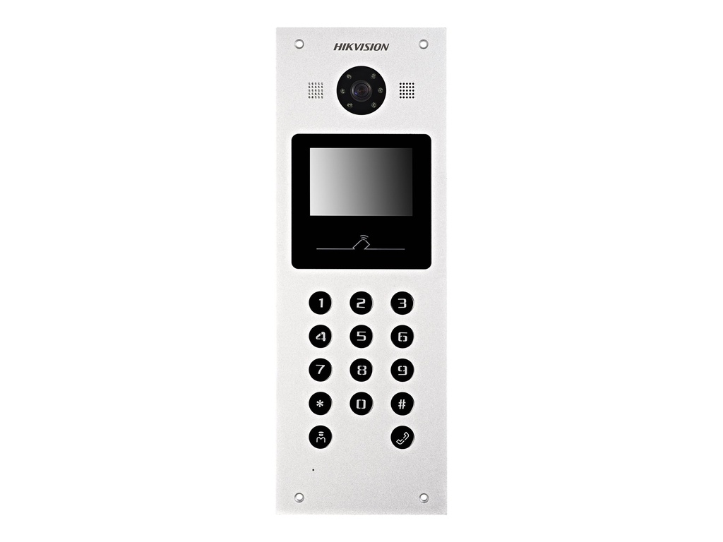 Hikvision DS-KD3002-VM - Sistema de intercomunicación de vídeo - cableado - GbE - 3.5" monitor LCD - 1 cámara(s) - CMOS