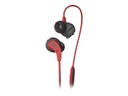 JBL Endurance RUN - Auriculares internos con micro - en oreja - cableado - conector de 3,5 mm - rojo