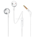 JBL TUNE 205 - Auriculares internos con micro - en oreja - cableado - conector de 3,5 mm - cromo
