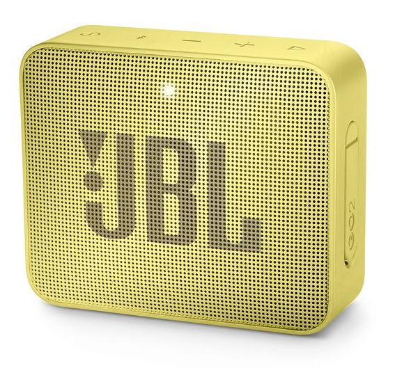 JBL Go 2 - Altavoz - para uso portátil - inalámbrico - Bluetooth - 3 vatios - Amarillo - 5 horas de reproducción - Resistente al agua - Entrada de cable de audio