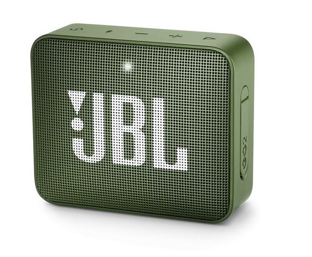 JBL Go 2 - Altavoz - para uso portátil - inalámbrico - Bluetooth - 3 vatios - Verde - 5 horas de reproducción - Resistente al agua - Entrada de cable de audio