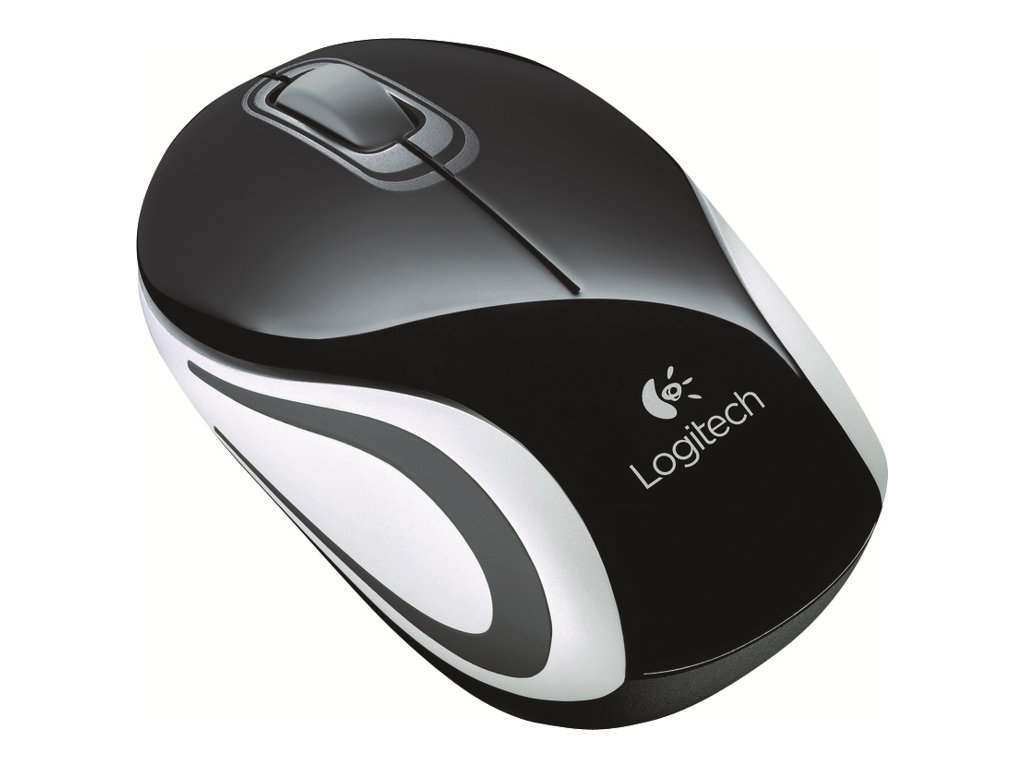 Logitech M187 - Ratón - óptico - 3 botones - inalámbrico - 2.4 GHz - receptor inalámbrico USB - negro