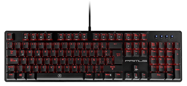 Primus Gaming - Keyboard - Wired - Spanish - USB - Ball100TBrw PKS-102S