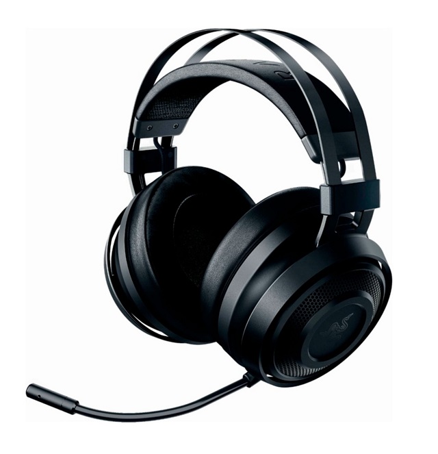 Razer Nari Essential - Auricular - tamaño completo - 2,4 GHz - inalámbrico - aislamiento de ruido - negro