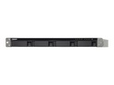 QNAP TS-432XU - Servidor NAS - 4 compartimentos - montaje en bastidor - SATA 6Gb/s - RAID 0, 1, 5, 6, 10, JBOD, 5 Hot Spare, intercambio en caliente 6, 10 repuesto rápido - RAM 2 GB - Gigabit Ethernet / 10 Gigabit Ethernet - iSCSI - 1U