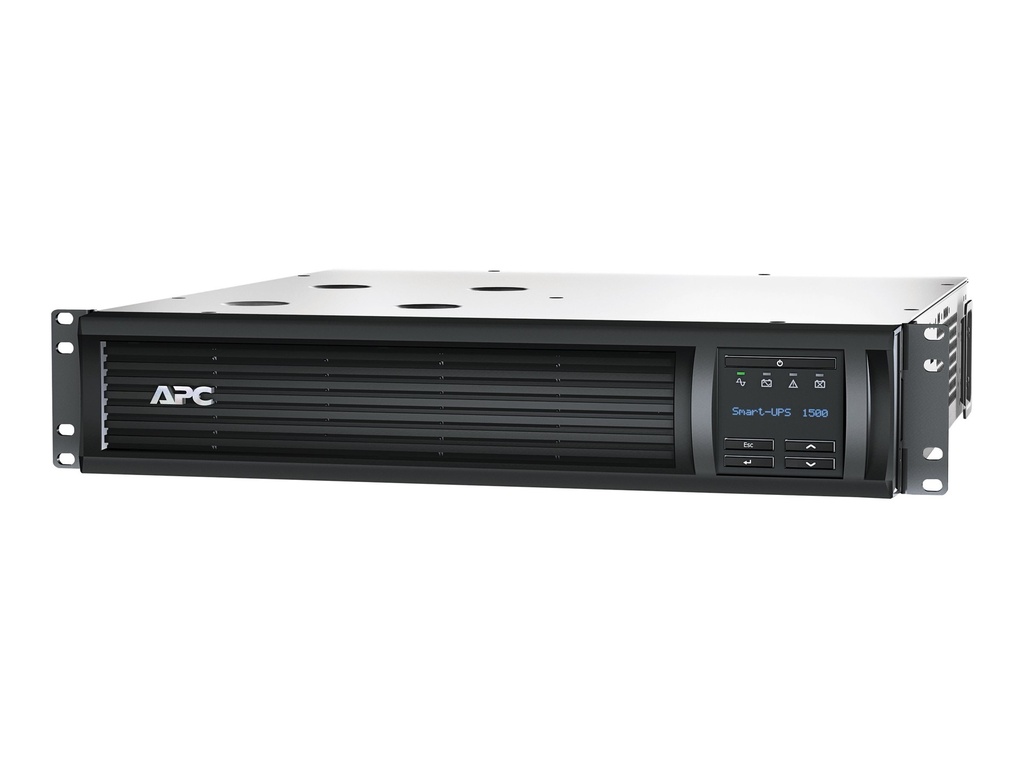 APC Smart-UPS SMT1500RM2UC - UPS (montaje en bastidor) - CA 120 V - 1 kW - 1440 VA - 1 x - USB, serial - conectores de salida: 6 - 2U - negro - con APC SmartConnect - para P/N: AR4018SPX432, AR4024SP, AR4024SPX429, AR4024SPX431, AR4024SPX432, NBWL0356A