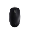 Logitech M110 Silent - Ratón - diestro y zurdo - óptico - 3 botones - cableado - USB - negro
