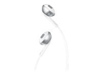 JBL TUNE 205BT - Auriculares internos con micro - en oreja - Bluetooth - inalámbrico - plata