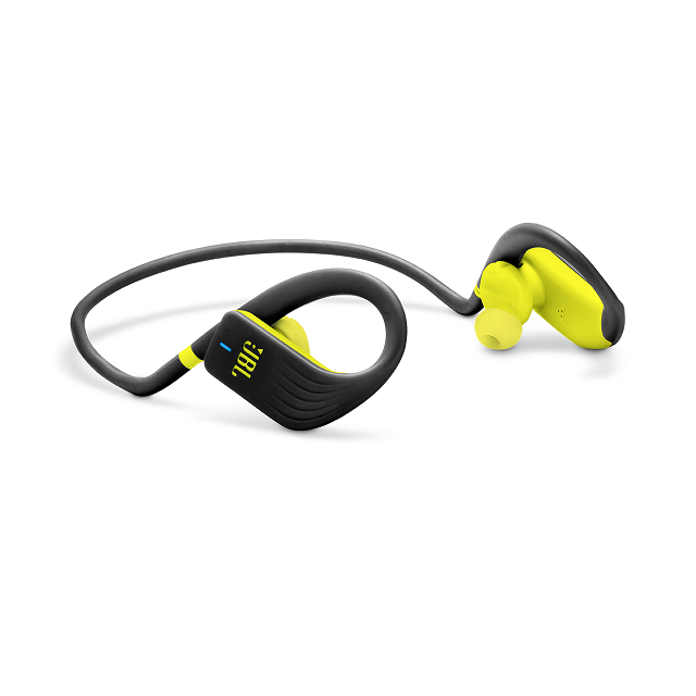JBL Endurance Jump - Auriculares internos con micro - en oreja - barboquejo - Bluetooth - inalámbrico - amarillo