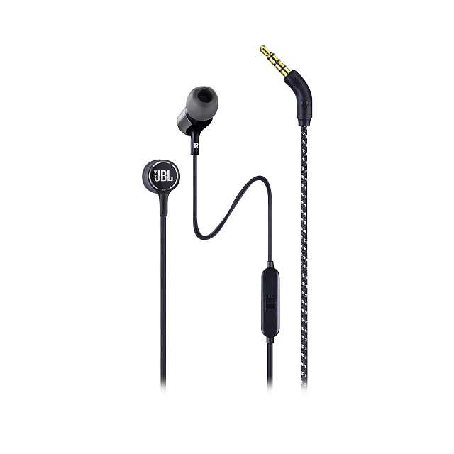 JBL LIVE 100 - Auriculares internos con micro - en oreja - cableado - conector de 3,5 mm - negro