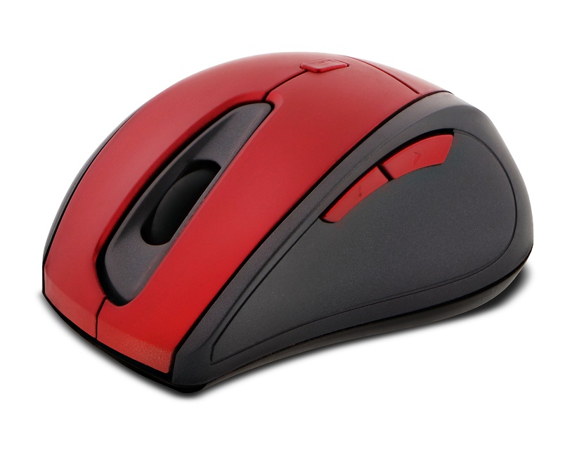 Klip Xtreme - Mouse - 2.4 GHz - Wireless - Dark red