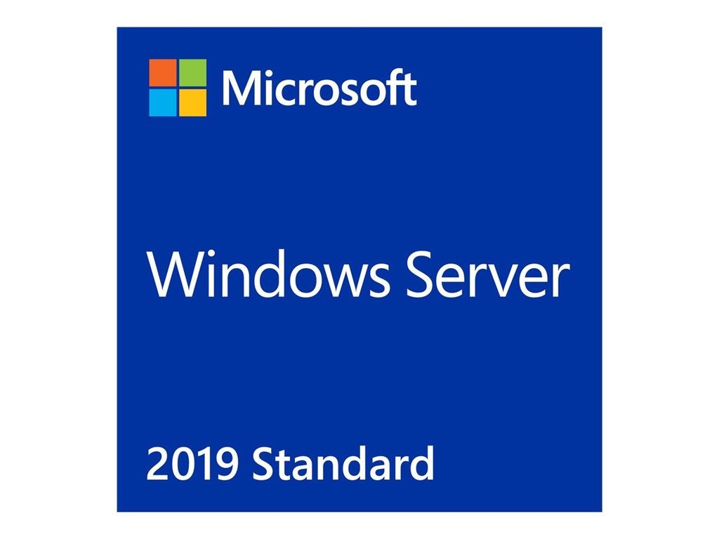 Microsoft Windows Server 2019 Standard - Licencia - 16 núcleos - OEM - DVD - 64-bit - Inglés