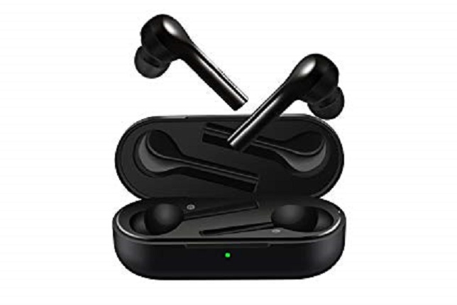 Huawei FreeBuds Lite CM-H1C - Auriculares inalámbricos con micro - en oreja - Bluetooth - cancelación de sonido activo - negro carbón