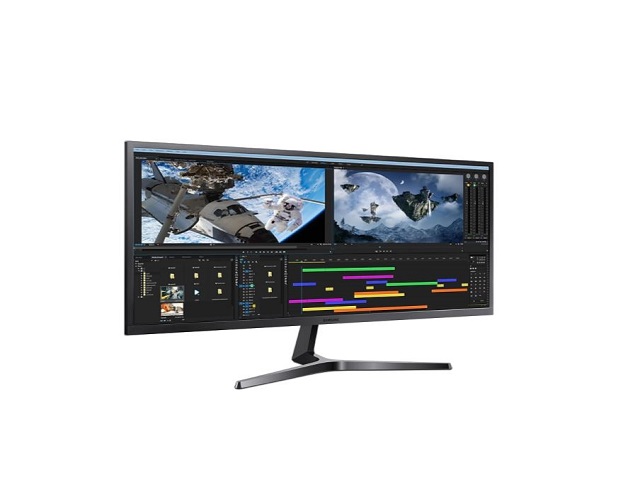Samsung LS34J550 - LCD monitor - 34.14" - 3440 x 1440 - VA - HDMI - Black - Ultra WQHD - 2 HDMI - displayport version 1.2 - 1 displayport -  Power Consumption (Max) 59 W - Brightness 300 cd/m2 - 75 Hz  screen refresh rate - Dimensions With Stand 828.1 x 470.8 x 242.8 mm - Response Time 4 GTG - Picture By Picture (PBP) - Dark gray 